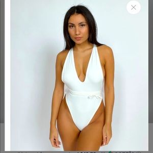 Johnson Bridal Bow One Piece Swimsuit